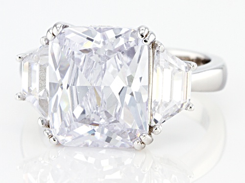 Bella Luce® 10.51ctw Rhodium Over Sterling Silver Ring (6.64ctw DEW) - Size 8