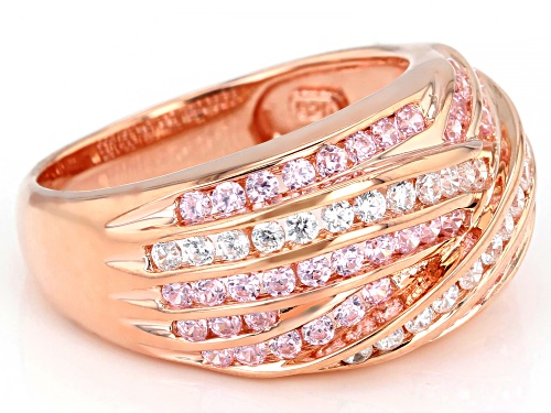 Bella Luce ® 2.02ctw Pink And White Diamond Simulants Eterno™ Rose Ring (1.32ctw DEW) - Size 12