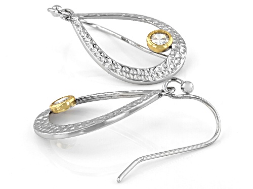 Bella Luce ® 0.36ctw Rhodium And 14K Yellow Gold Over Sterling Silver Earrings (0.22ctw DEW)