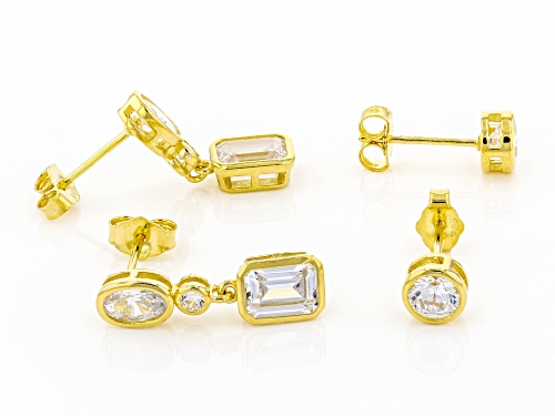 Bella Luce ® 6.86ctw Eterno™ Yellow Earrings Set of 2 (4.83ctw DEW)