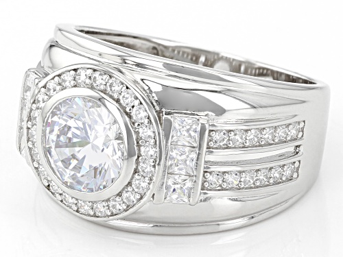 Bella Luce ® 4.02ctw Rhodium Over Sterling Silver Ring (2.10ctw DEW) - Size 5