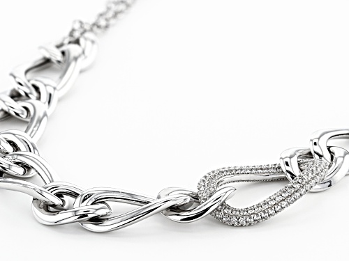 Bella Luce ® 5.12ctw Rhodium Over Sterling Silver Necklace (2.96ctw DEW) - Size 20