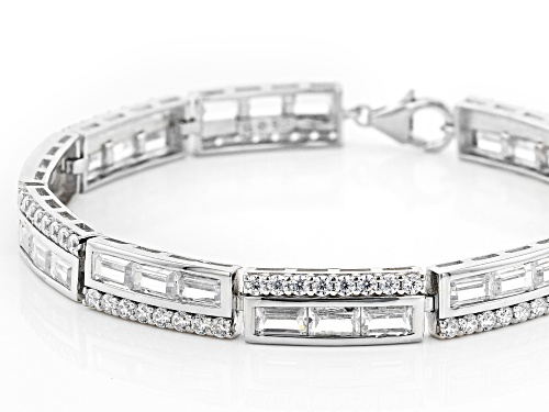 Bella Luce ® 18.03ctw Rhodium Over Sterling Silver Bracelet (11.40ctw DEW) - Size 8