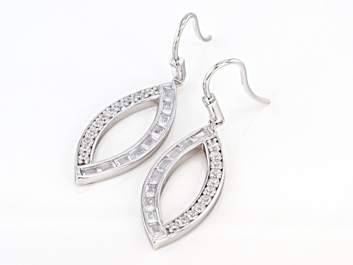 Bella Luce ® 3.77ctw Rhodium Over Sterling Silver Earrings (2.66ctw DEW)