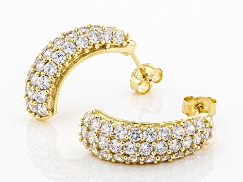 Bella Luce ® 7.45ctw White Diamond Simulant Eterno™ Yellow Earrings (3.72ctw DEW)
