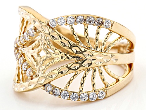 Bella Luce ® 1.05ctw White Diamond Simulant Eterno™ Yellow Ring (0.40ctw DEW) - Size 7