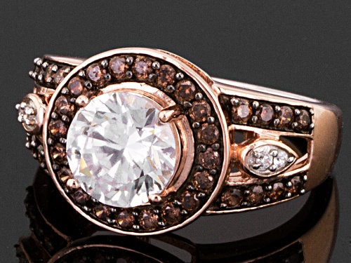 Bella Luce ® 4.30ctw White And Mocha Diamond Simulant Eterno ™ Rose Ring - Size 5