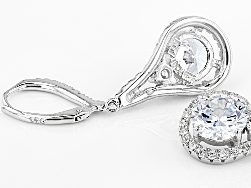 Bella Luce ® 7.85ctw Rhodium Over Sterling Silver Earrings (5.03ctw Dew)