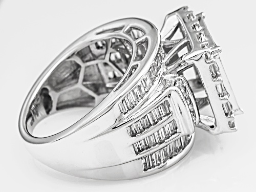 Bella Luce ® 6.47ctw Diamond Simulant Platineve® Ring (5.79ctw Dew) - Size 12