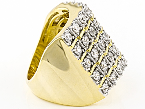 Bella Luce ® 4.10ctw Diamond Simulant Round Eterno ™ Yellow Ring (2.10ctw Dew) - Size 5