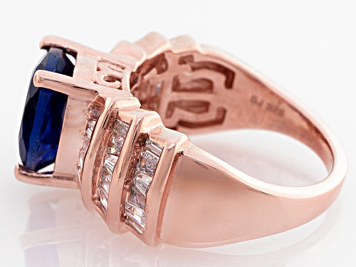 Bella Luce ® 4.81ctw Lab Created Sapphire & White Diamond Simulant Eterno ™ Rose Ring - Size 6
