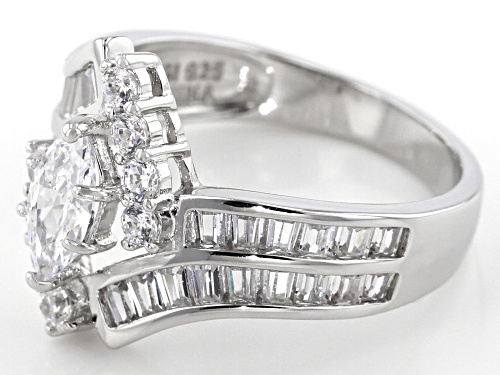 Bella Luce ® 2.38ctw Rhodium Over Sterling Silver Ring (1.17ctw Dew) - Size 12