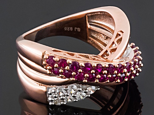 Bella Luce ® 1.85ctw Lab Created Ruby & White Diamond Simulant Eterno ™ Rose Ring - Size 6