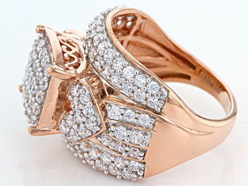 Bella Luce ® 3.65ctw Diamond Simulant Round Eterno ™ Rose Ring (1.82ctw Dew) - Size 5
