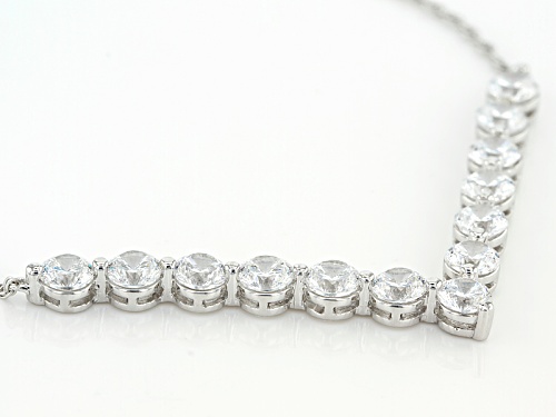 Bella Luce ® 5.85ctw Dillenium White Diamond Simulant Rhodium Over Sterling Silver Necklace - Size 18