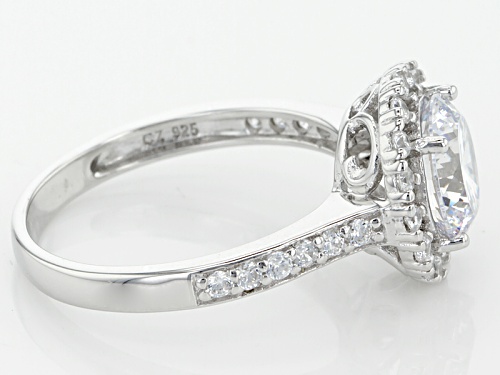 Bella Luce® Dillenium Cut 3.85ctw Diamond Simulant Rhodium Over Sterling Silver Ring (2.46ctw Dew) - Size 10