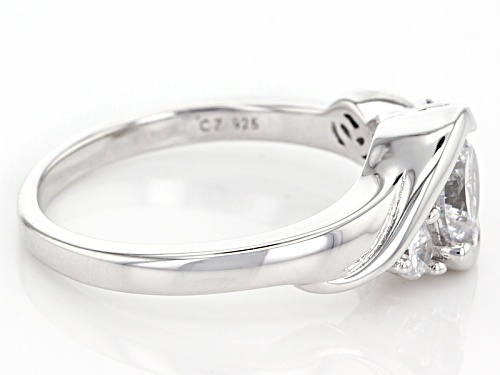 Bella Luce® Dillenium Cut 1.74ctw Diamond Simulant Rhoidum Over Sterling Silver Ring (1.06ctw Dew) - Size 11