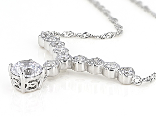 Bella Luce ® 3.24ctw Dillenium Rhodium Over Sterling Silver Necklace (1.88ctw DEW) - Size 18