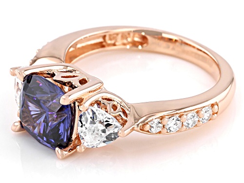 Bella Luce ® Esotica ™ 5.83ctw Tanzanite & Diamond Simulants Eterno ™ Rose Ring - Size 6