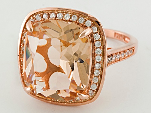 Bella Luce ® Esotica™ 3.50ctw Morganite Simulant & Diamond Simulant Eterno™ Ring - Size 5