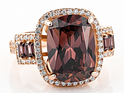 Bella Luce ®Esotica ™ 10.35ctw Blush Zircon And White Diamond Simulants Eterno ™ Rose Ring - Size 10