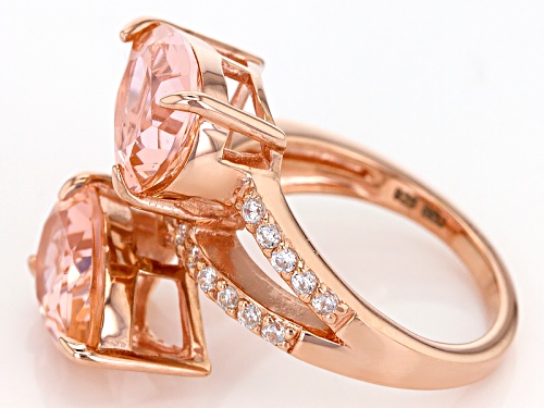 Bella Luce ® Esotica ™ 7.24ctw Morganite & White Diamond Simulants Eterno ™ Rose Ring - Size 7