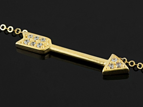 Bella Luce ® .034ctw Diamond Simulant 10k Yellow Gold Necklace - Size 18