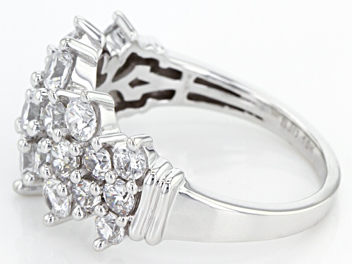 Bella Luce ® 4.05ctw Diamond Simulant 10k White Gold Ring (2.21ctw Dew) - Size 5