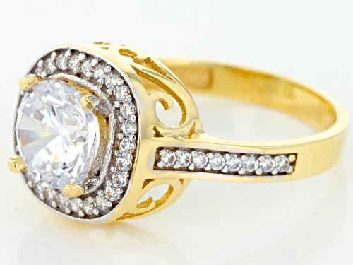 Bella Luce® 2.55ctw 10k Yellow Gold Ring (1.49ctw DEW) - Size 7