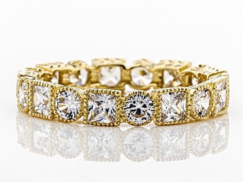 Bella Luce ® 4.32CTW White Diamond Simulant 10K Yellow Gold Ring (2.61CTW DEW) - Size 10