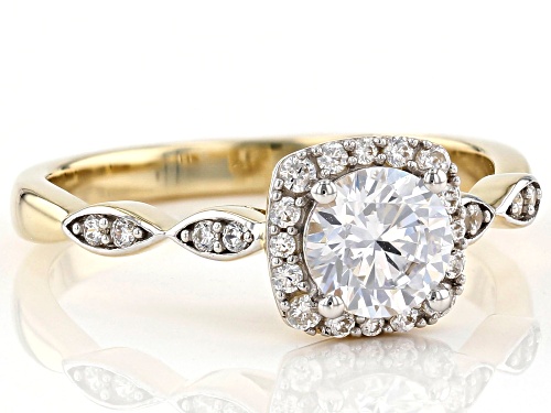 Bella Luce ® 1.67ctw White Diamond Simulant 10K Yellow Gold Ring (0.92ctw DEW) - Size 8