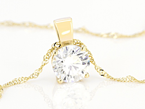Bella Luce ® 1.00ctw 10k Yellow Gold Pendant With Chain