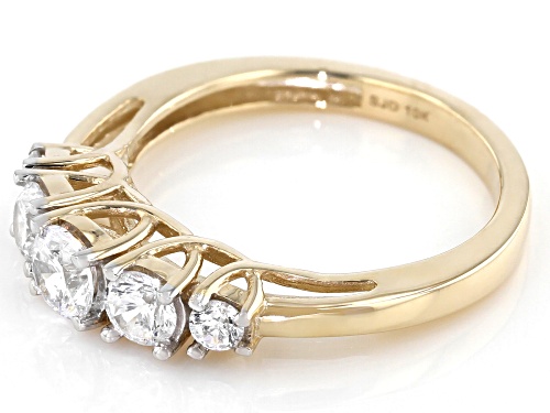 Bella Luce ® 1.93ctw White Diamond Simulant 10K Yellow Gold Ring (0.9ctw DEW) - Size 8