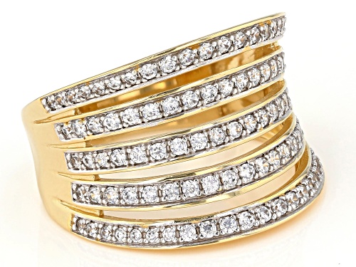 Bella Luce ® 1.28ctw White Diamond Simulant 1K Yellow Gold Ring (0.79ctw DEW) - Size 7