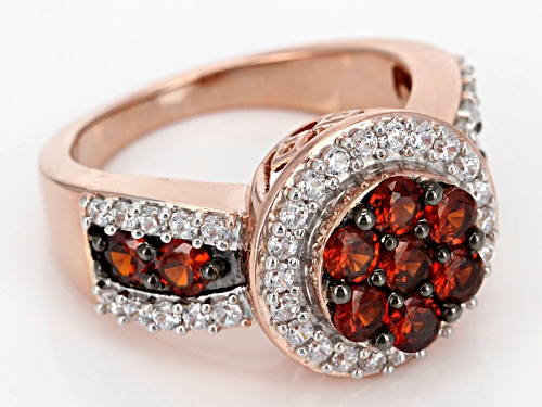 Bella Luce ® 3.56ctw Red & White Diamond Simulants Eterno ™ Rose Ring (1.84ctw Dew) - Size 8