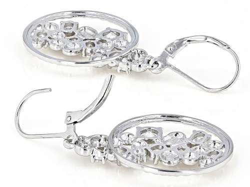 Bella Luce ® 4.87ctw Rhodium Over Sterling Silver Earrings (3.11ctw DEW)