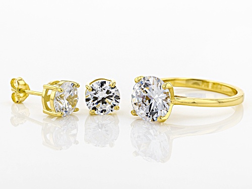 Bella Luce® 8.68ctw Eterno™ Yellow Ring and Earrings (5.11ctw DEW)