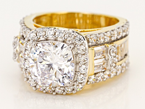Bella Luce ® 10.96CTW White Diamond Simulant Eterno ™ Yellow Ring - Size 12