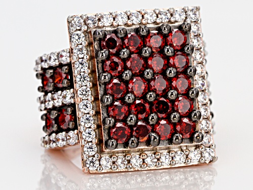 Bella Luce ® 8.01CTW Red & White Diamond Simulants Eterno ™ Rose Ring - Size 8