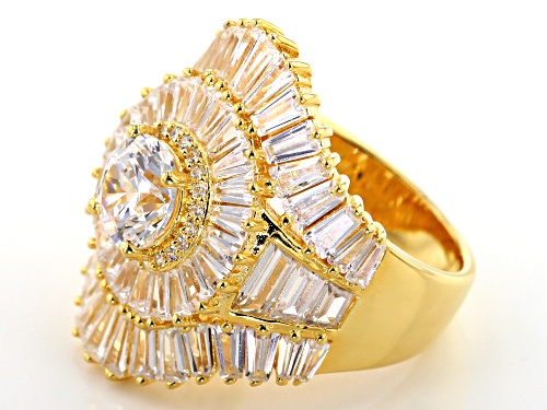 Bella Luce ® 10.67CTW White Diamond Simulant Eterno ™ Yellow Ring (5.88CTW DEW) - Size 7