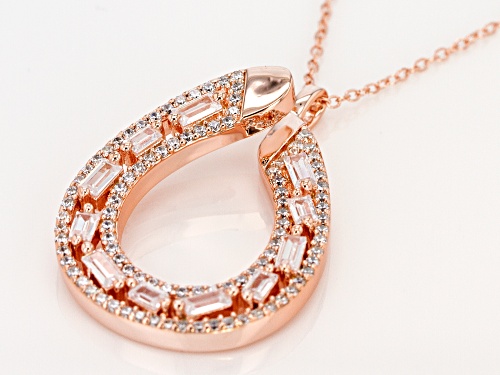 Bella Luce ® 2.99CTW White Diamond Simulant Eterno ™ Rose Pendant With Chain
