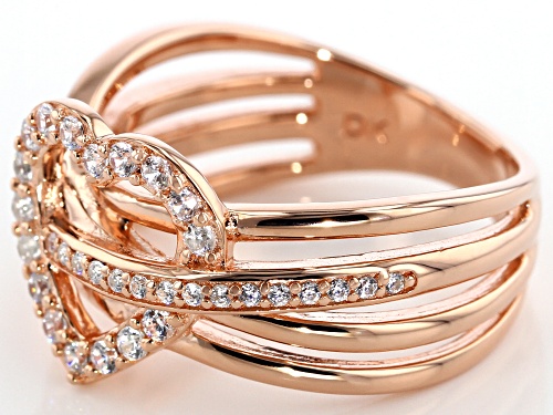 Bella Luce ® 0.60CTW White Diamond Simulant Eterno ™ Rose Heart Ring - Size 5