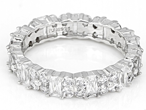 Bella Luce ® 3.95CTW White Diamond Simulant Rhodium Over Sterling Silver Ring (2.70CTW DEW) - Size 9