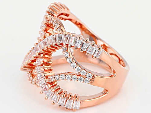 Bella Luce ® 2.21CTW White Diamond Simulant Eterno ™ Rose Gold Over Sterling Silver (1.68CTW DEW) - Size 5