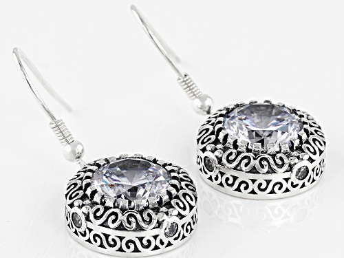Bella Luce  11.27CTW Rhodium Over Sterling Silver Earrings (6.94CTW DEW)