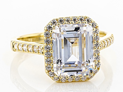Bella Luce ® 6.63ctw White Diamond Simulant Eterno™ Yellow Ring (4.21ctw DEW) - Size 8