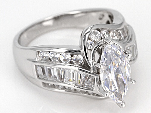 Bella Luce® 4.69ctw Rhodium Over Sterling Silver Ring (3.51ctw DEW) - Size 12