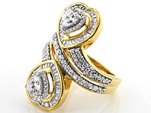 Bella Luce ® 3.81ctw White Diamond Simulant Eterno™ Yellow Heart Ring (1.28ctw DEW) - Size 9