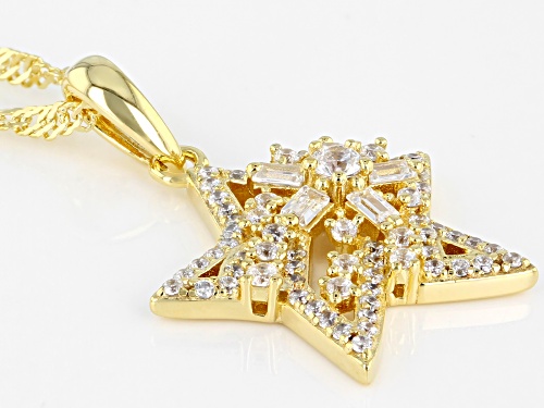 Bella Luce ® 1.08ctw White Diamond Simulant Eterno ™ Yellow Star Pendant With Chain (0.68ctw DEW)