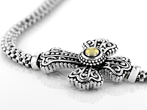 Bella Luce ® Rhodium Over Sterling Silver Cross Bracelet - Size 7.25